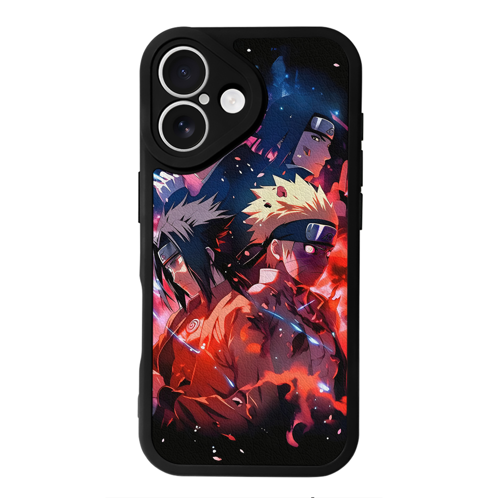 （画像用） NARUTO -ナルト- NARUTO -ナルト- 疾風伝 【iPhone 16シリーズ対応】シリコンスマホケース（レザー調） 材質：シリコン